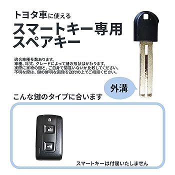 Amazon.co.jp: スマートキー 用 トヨタ ブランクキー スペア